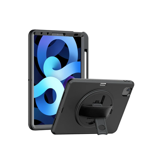 Apple iPad 2025 10.9 10.Nesil (A16) Kılıf Hand Strap Tablet Kılıfı - Siyah