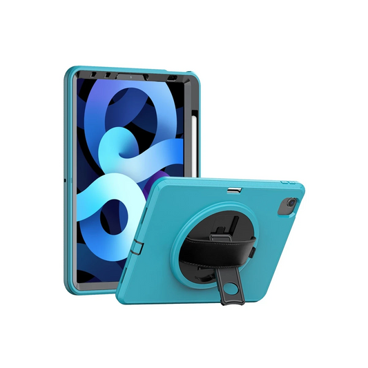 Apple iPad 2025 10.9 10.Nesil (A16) Kılıf Hand Strap Tablet Kılıfı - Turkuaz
