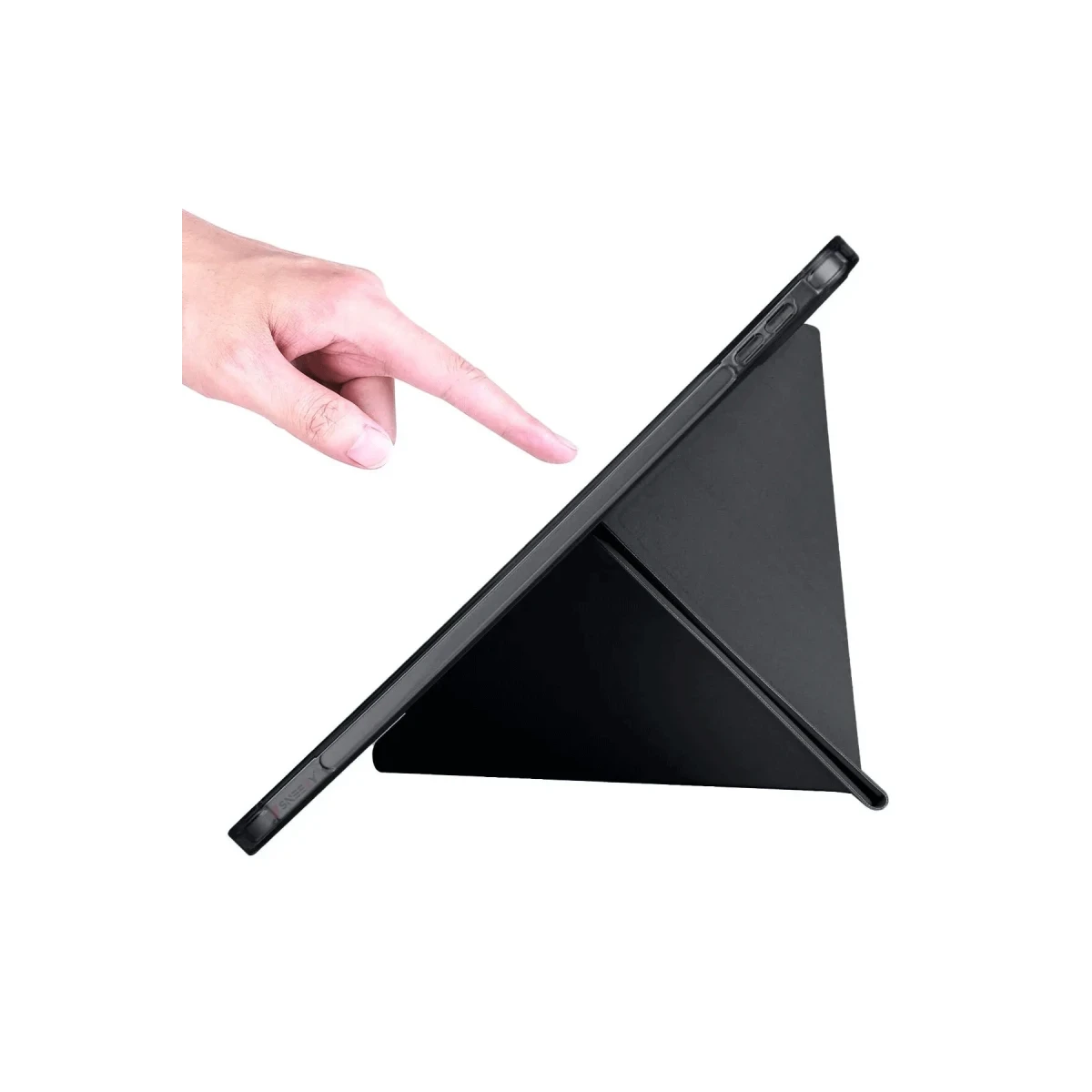 Apple iPad 2025 10.9 10.Nesil (A16) Kılıf Kalemlikli Mars Tablet Kılıfı - Siyah