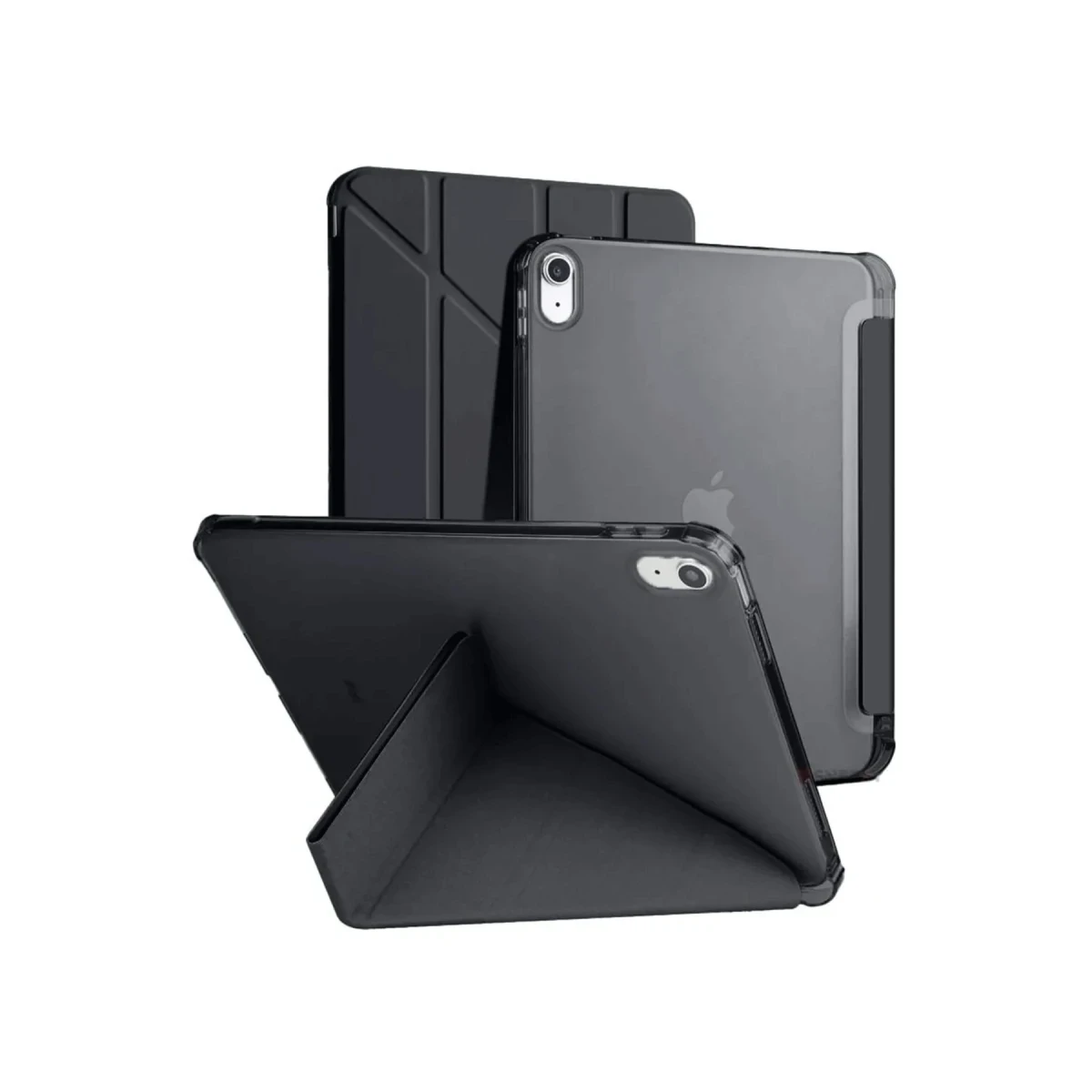 Apple iPad 2025 10.9 10.Nesil (A16) Kılıf Kalemlikli Mars Tablet Kılıfı - Siyah