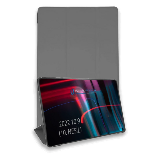 Apple iPad 2025 10.9 10.nesil (A16) Kılıf Tablet Smart Kılıf - Koyu Gri
