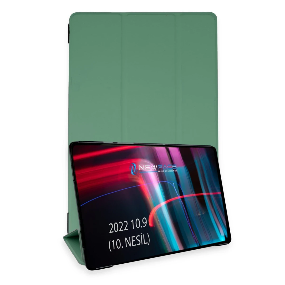 Apple iPad 2025 10.9 10.Nesil (A16) Kılıf Tablet Smart Kılıf - Koyu Yeşil