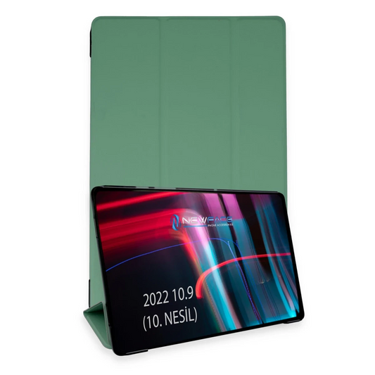 Apple iPad 2025 10.9 10.Nesil (A16) Kılıf Tablet Smart Kılıf - Koyu Yeşil