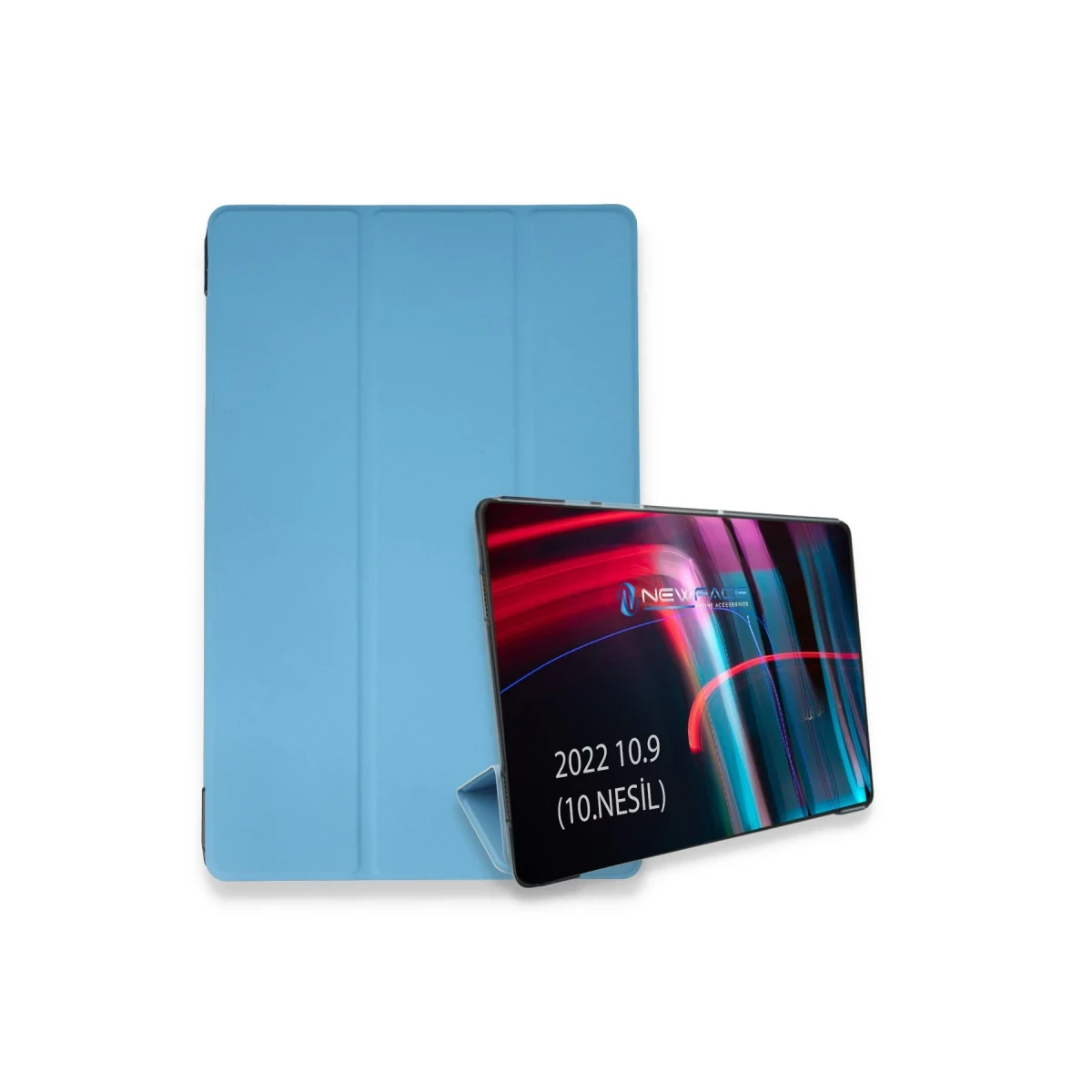 Apple iPad 2025 10.9 10.Nesil (A16) Kılıf Tablet Smart Kılıf - Mavi