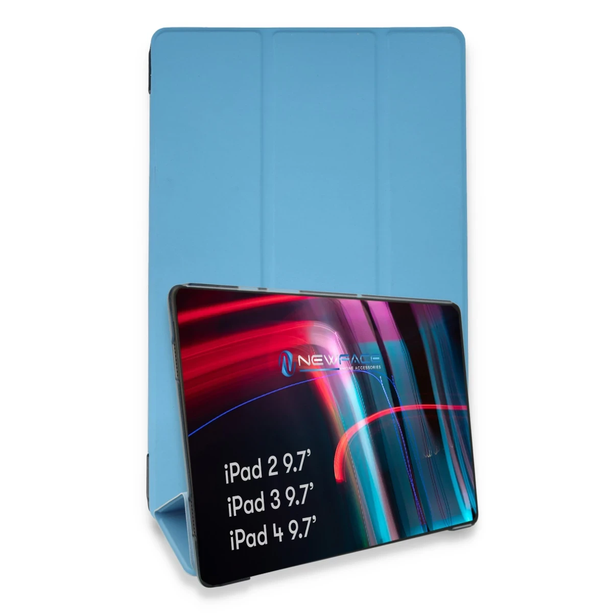 Apple iPad 4 9.7 Kılıf Tablet Smart Kılıf - Mavi