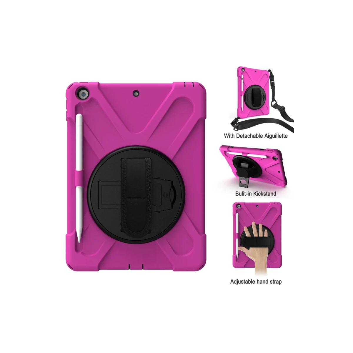 Apple iPad 5 Air 9.7 Kılıf Amazing Tablet Kapak - Pembe