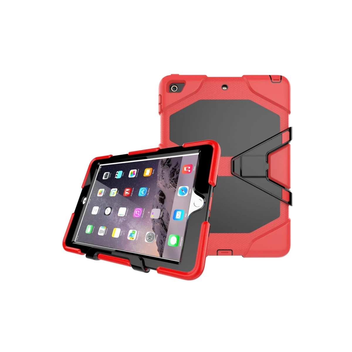 Apple iPad 5 Air 9.7 Kılıf Griffin Tablet Kapak - Kırmızı
