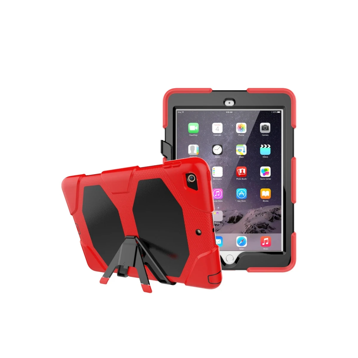 Apple iPad 5 Air 9.7 Kılıf Griffin Tablet Kapak - Kırmızı