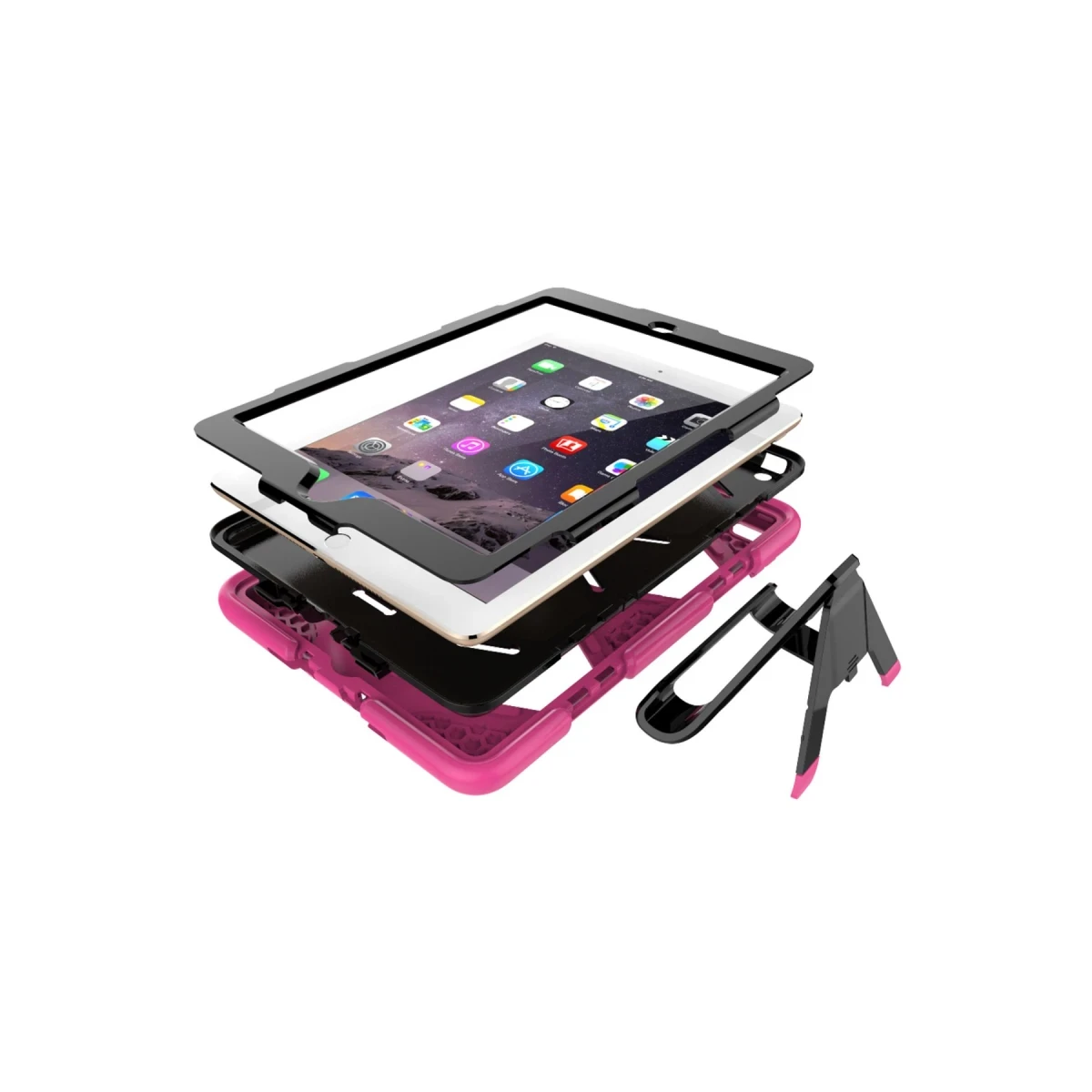 Apple iPad 5 Air 9.7 Kılıf Griffin Tablet Kapak - Pembe