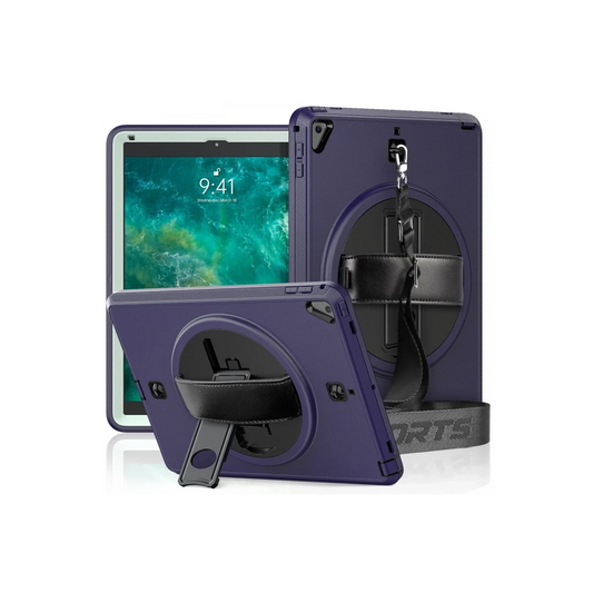 Apple iPad 5 Air 9.7 Kılıf Strap-C Otterbox Tablet Kapak - Lacivert