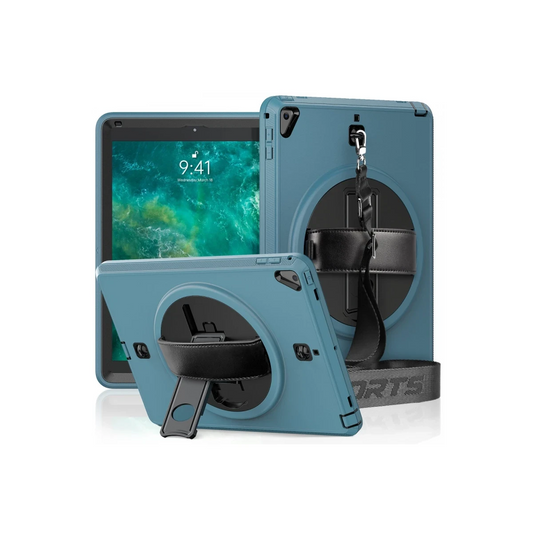 Apple iPad 5 Air 9.7 Kılıf Strap-C Otterbox Tablet Kapak - Mavi