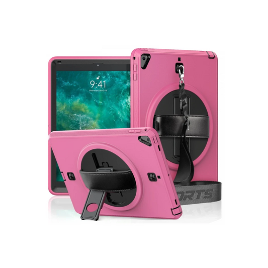 Apple iPad 5 Air 9.7 Kılıf Strap-C Otterbox Tablet Kapak - Pembe
