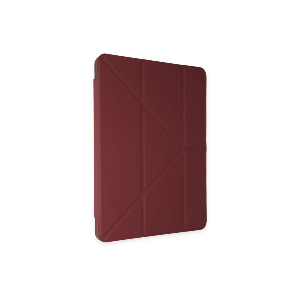 Apple iPad 9.7 (2018) Kılıf Kalemlikli Mars Tablet Kılıfı - Mürdüm