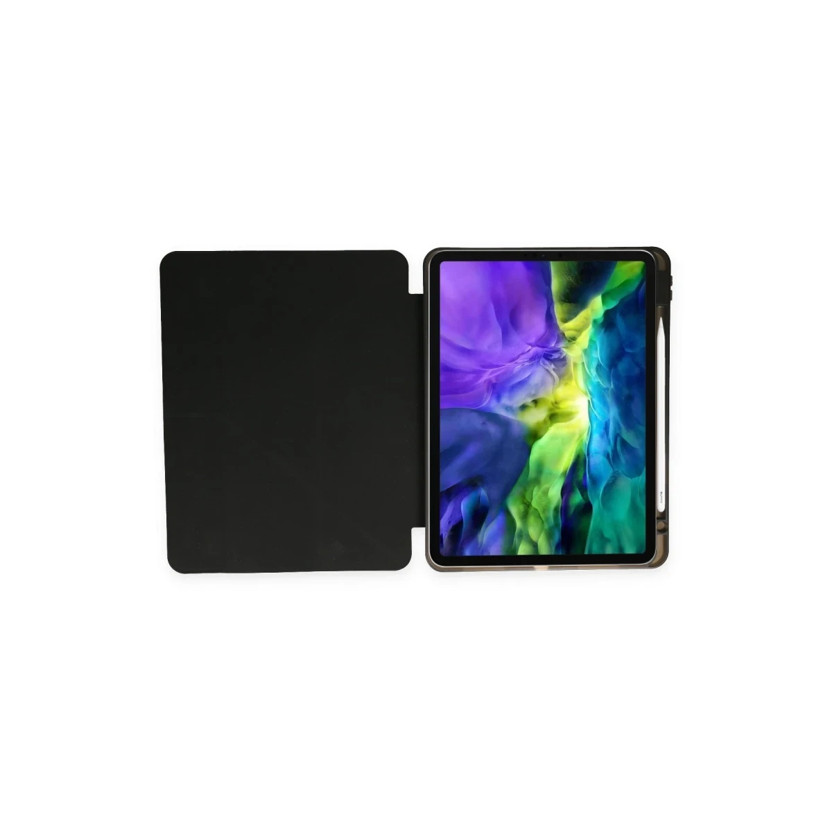 Apple iPad 9.7 (2018) Kılıf Kalemlikli Mars Tablet Kılıfı - Siyah