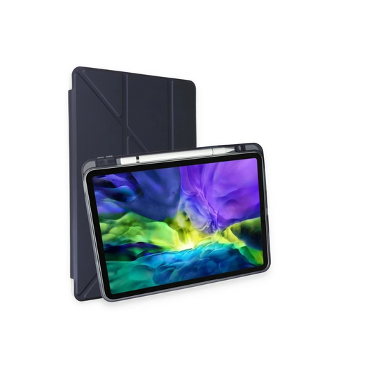 Apple iPad Air 4 10.9 Kılıf Kalemlikli Mars Tablet Kılıfı - Lacivert