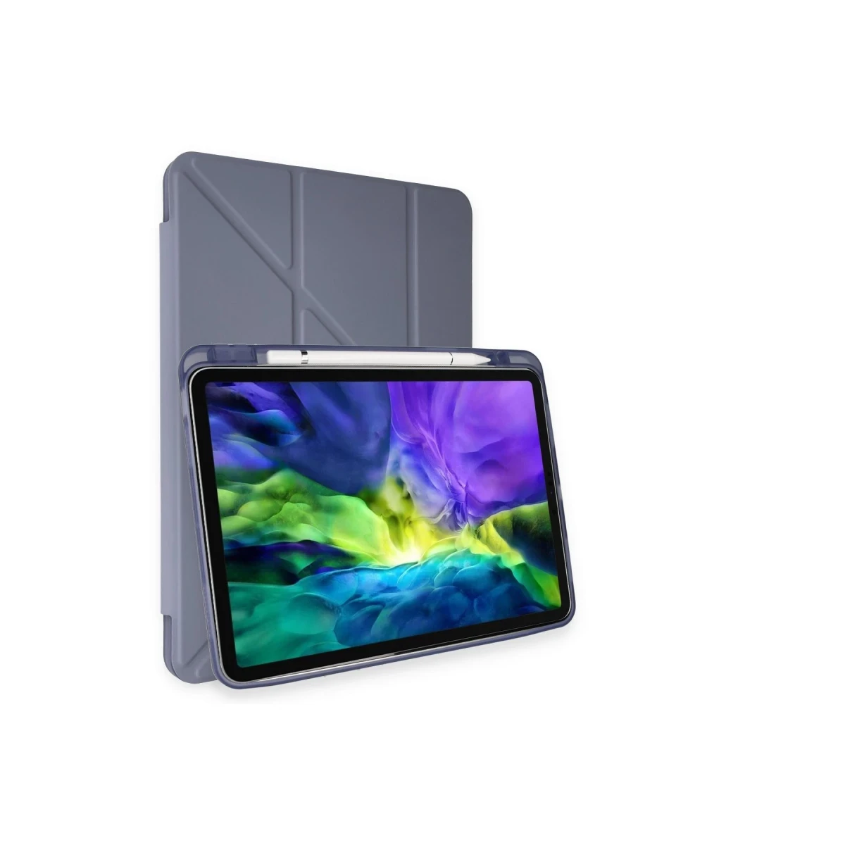 Apple iPad Air 4 10.9 Kılıf Kalemlikli Mars Tablet Kılıfı - Lavender