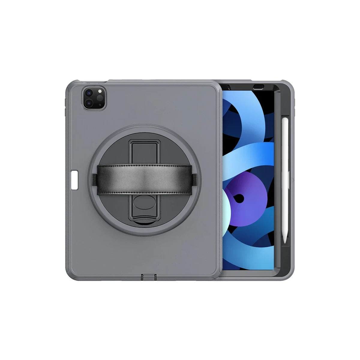 Apple iPad Pro 11 (2018) Kılıf Hand Strap Tablet Kılıfı - Gri