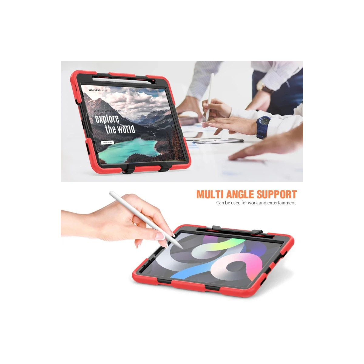 Apple iPad Pro 11 (2020) Kılıf Griffin Tablet Kapak - Kırmızı