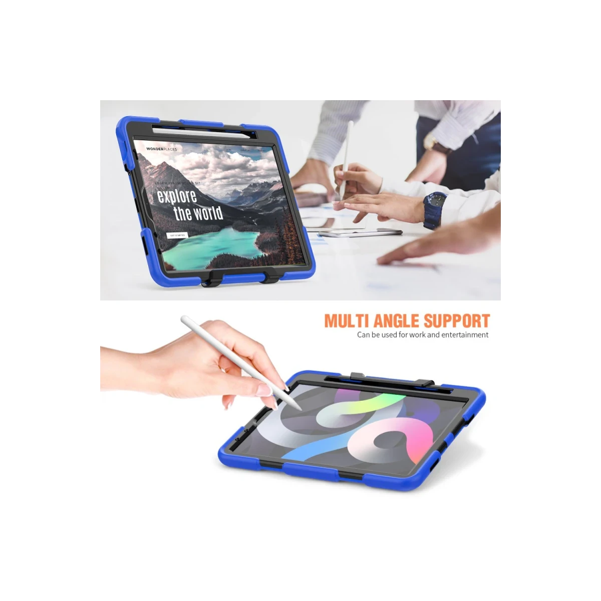 Apple iPad Pro 11 (2020) Kılıf Griffin Tablet Kapak - Mavi
