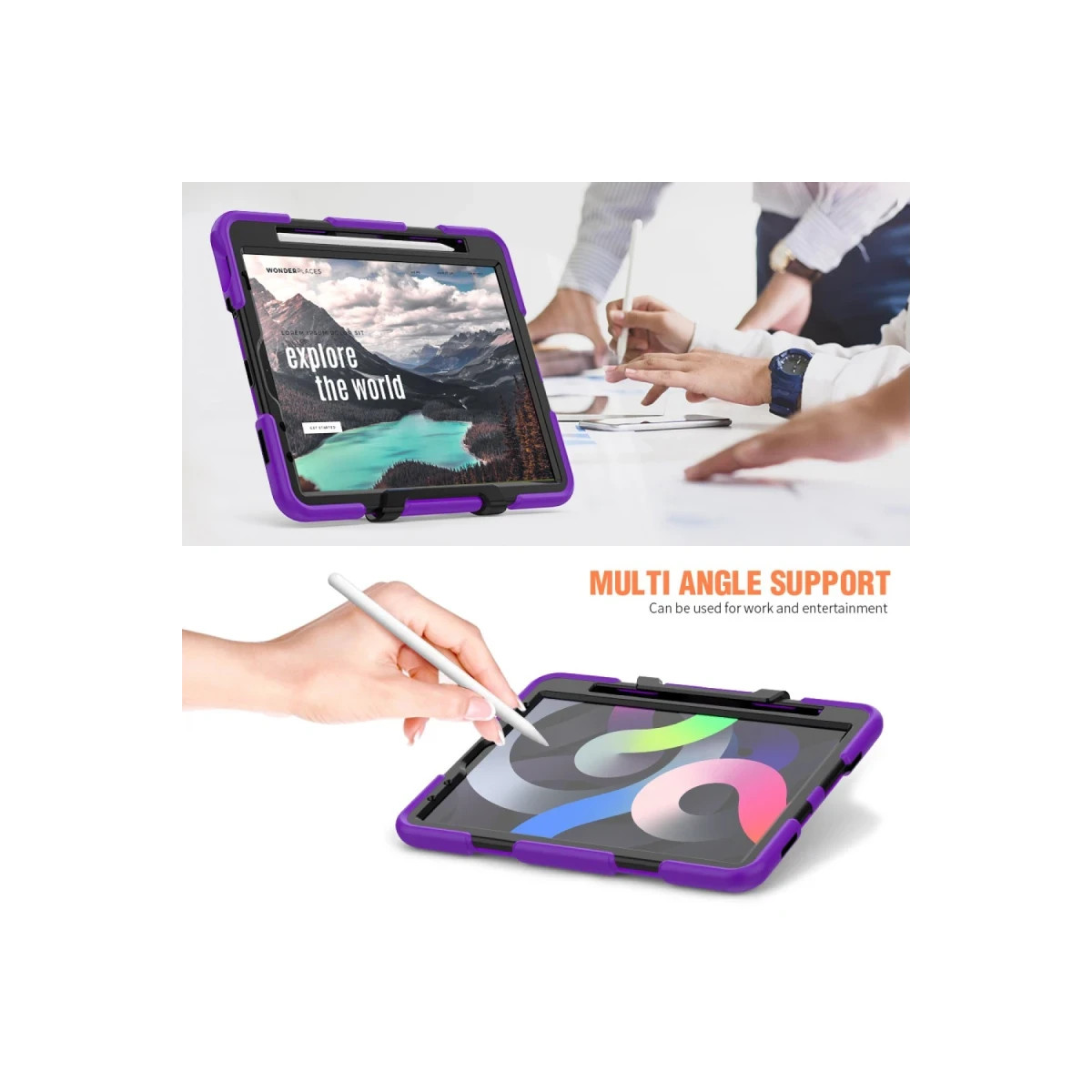 Apple iPad Pro 11 (2020) Kılıf Griffin Tablet Kapak - Mor