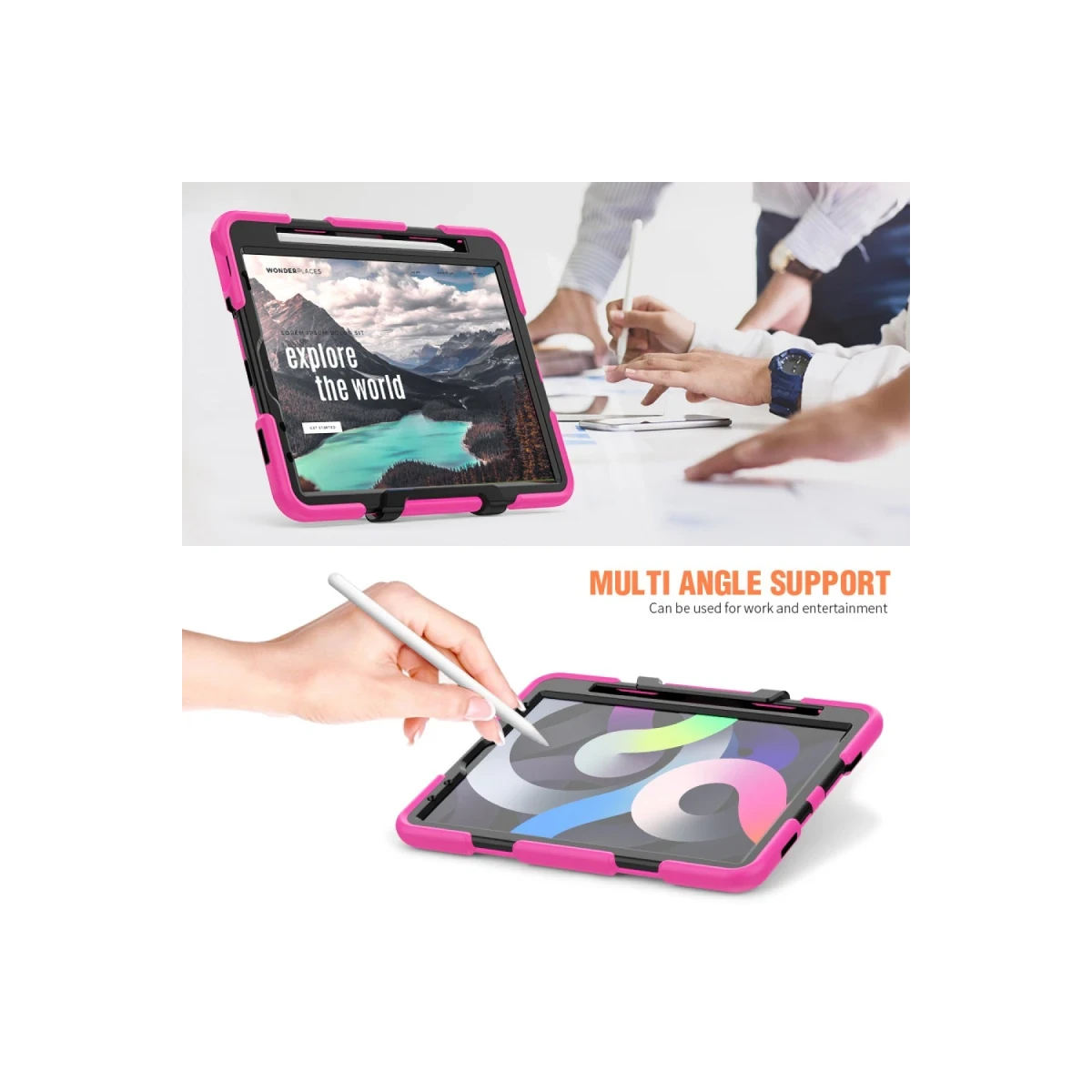 Apple iPad Pro 11 (2020) Kılıf Griffin Tablet Kapak - Pembe