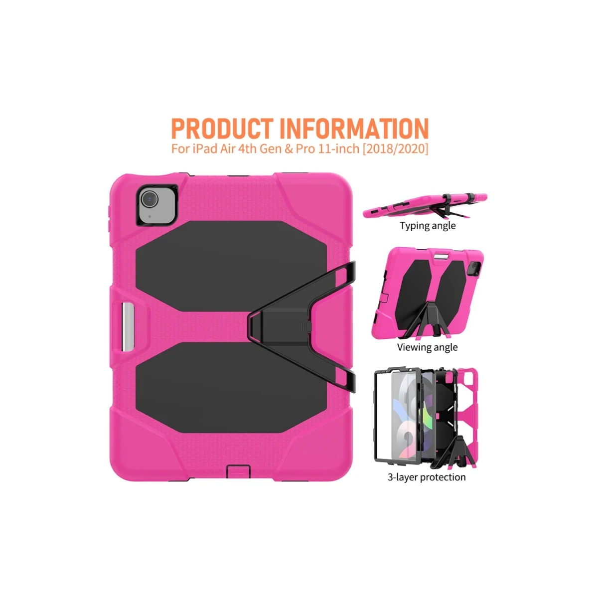 Apple iPad Pro 11 (2020) Kılıf Griffin Tablet Kapak - Pembe