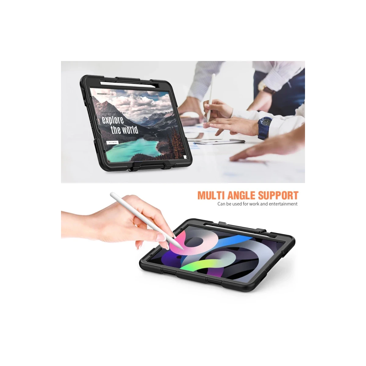 Apple iPad Pro 11 (2020) Kılıf Griffin Tablet Kapak - Siyah