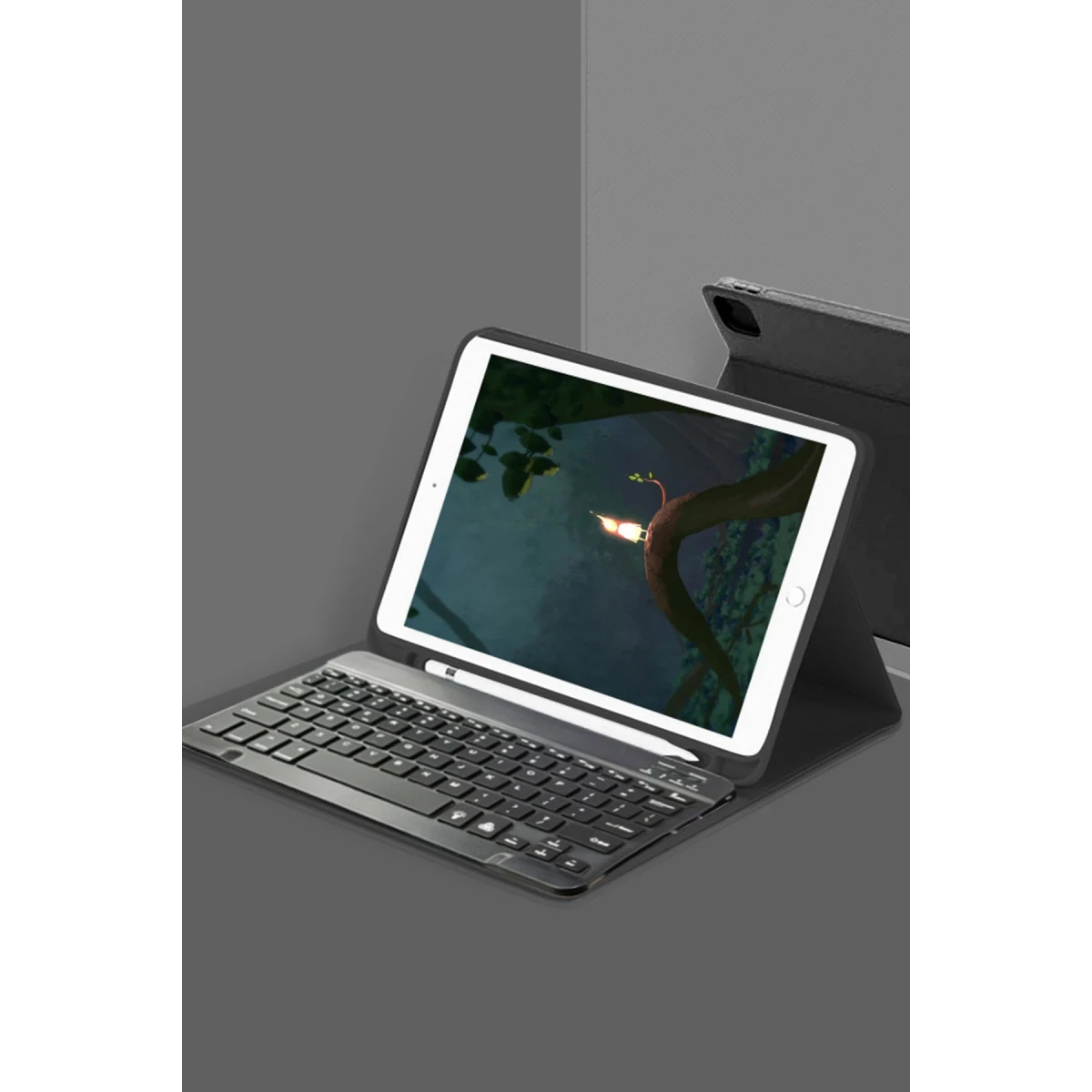 Apple iPad Pro 11 (2022) Kılıf KC01 Smart Klavyeli Tablet Kılıfı - Siyah