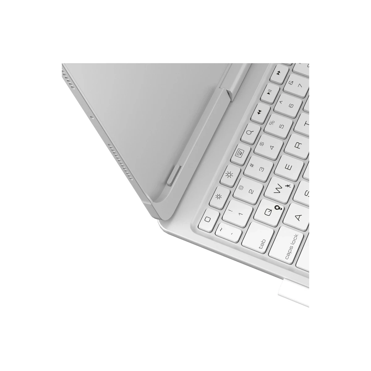 Apple iPad Pro 11 (2024) F11 ATS Kılıf Magic Dönen Klavyeli Tablet Kılıf - Gümüş