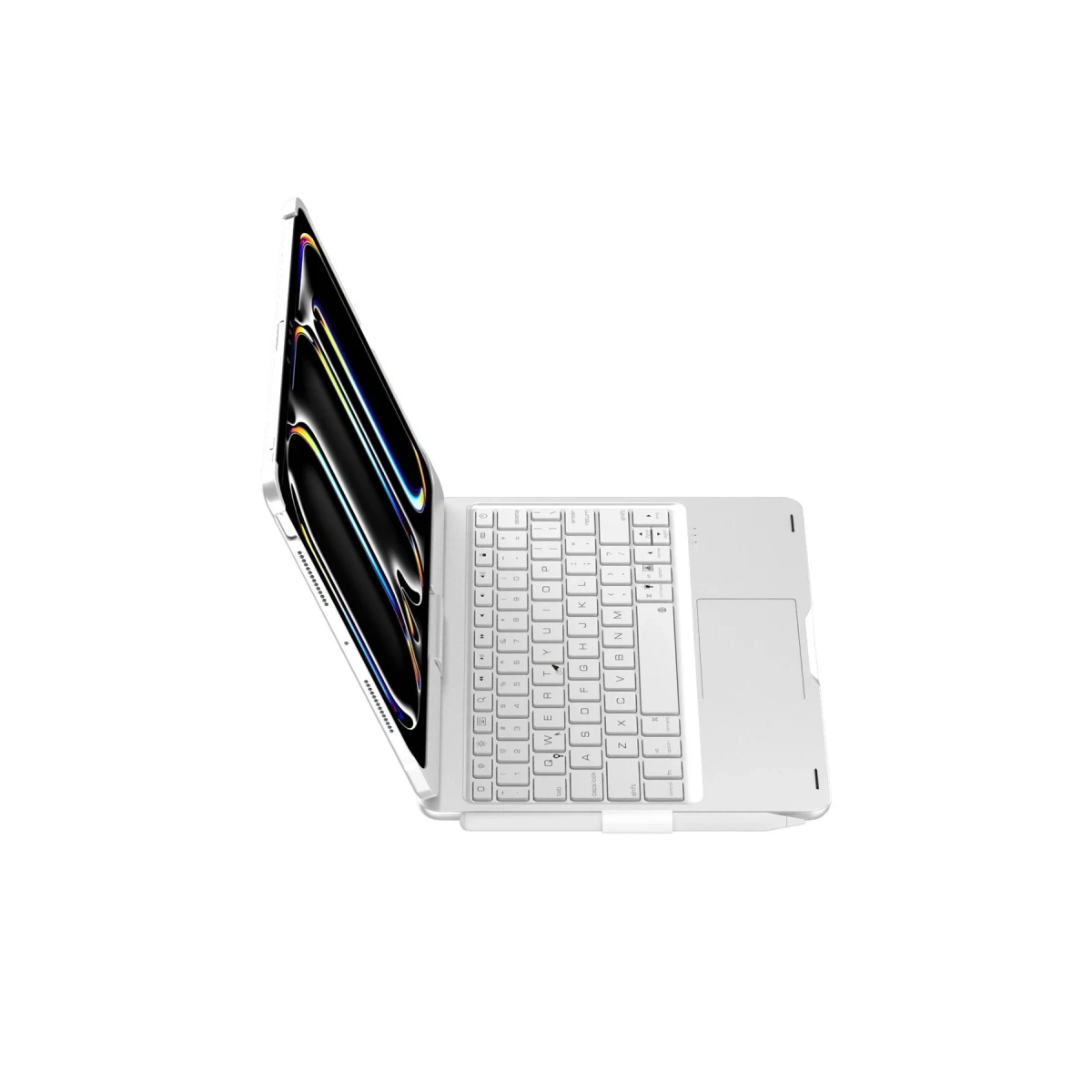 Apple iPad Pro 11 (2024) F11 ATS Kılıf Magic Dönen Klavyeli Tablet Kılıf - Gümüş