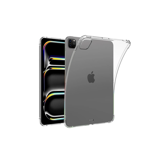 Apple iPad Pro 11 (2024) Kılıf Anti Shock Tablet Silikon - Şeffaf