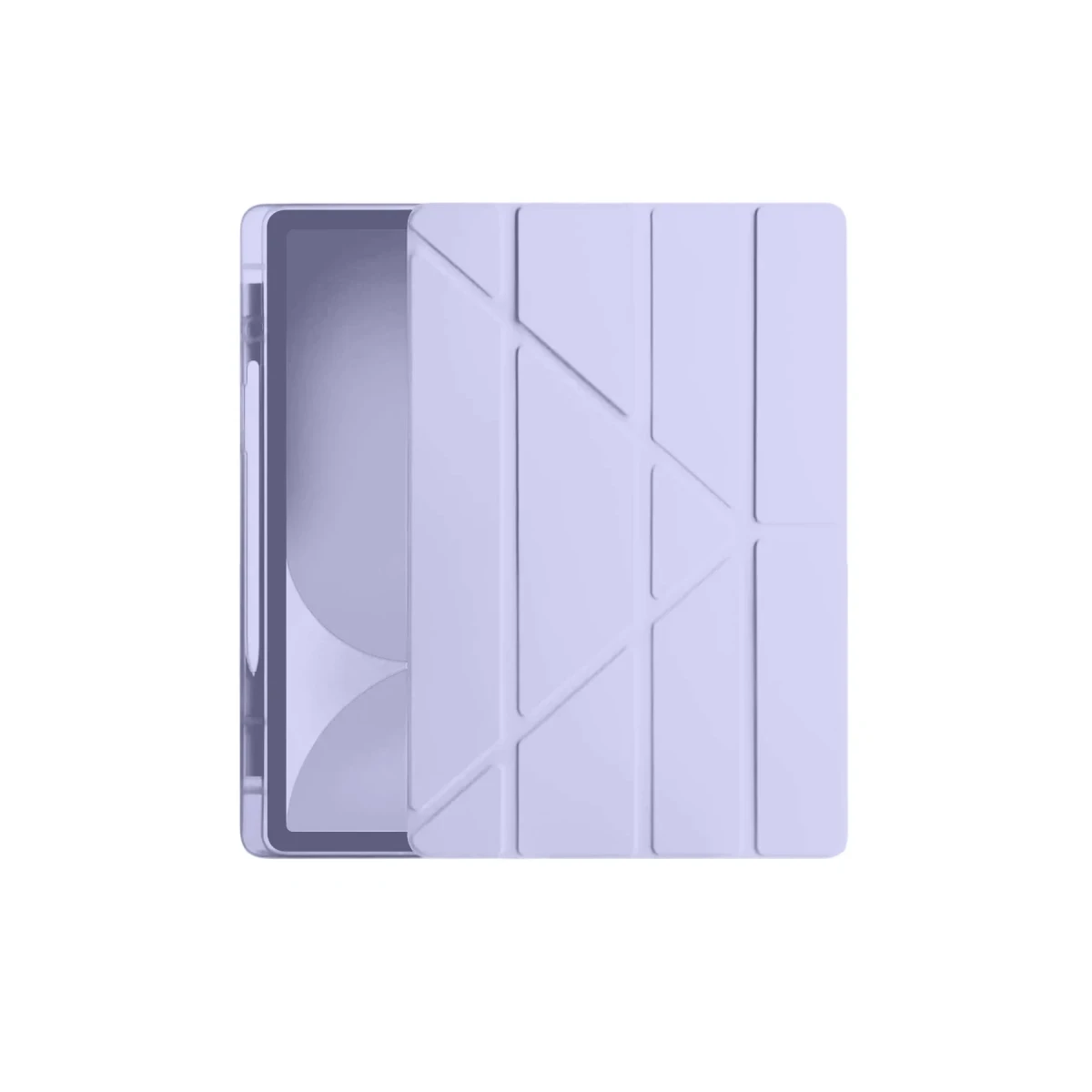 Apple iPad Pro 11 (2024) Kılıf Kalemlikli Hugo Tablet Kılıfı - Lila