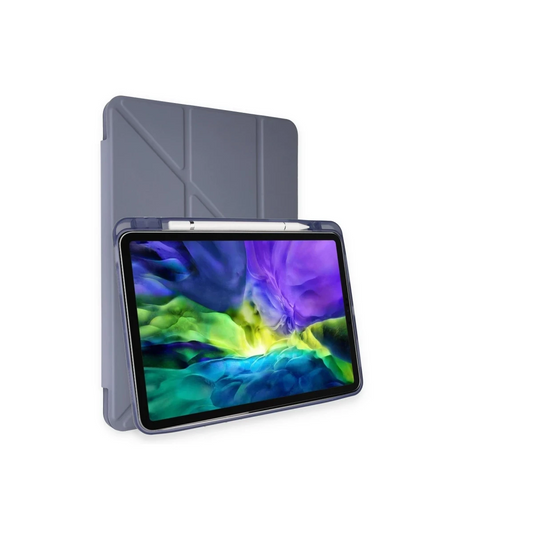 Apple iPad Pro 11 (2024) Kılıf Kalemlikli Mars Tablet Kılıfı - Lavender