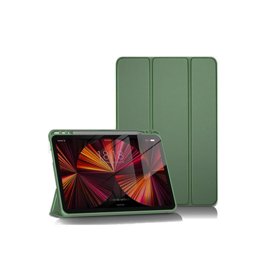 Apple iPad Pro 11 (2024) Kılıf Tablet Smart Kılıf - Koyu Yeşil