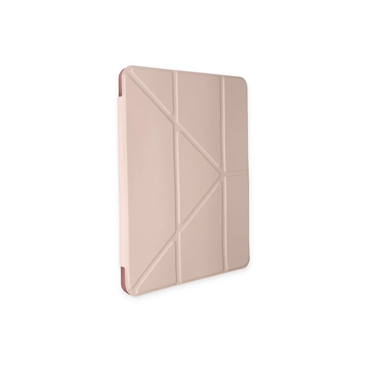 Apple iPad Pro 12.9 (2021) Kılıf Kalemlikli Mars Tablet Kılıfı - Rose Gold
