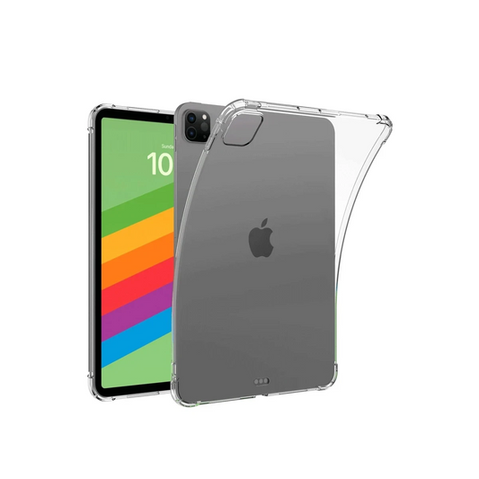Apple iPad Pro 13 (2024) Kılıf Anti Shock Tablet Silikon - Şeffaf
