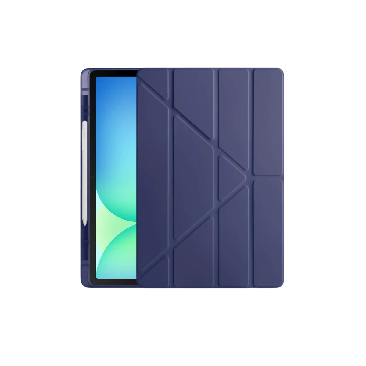 Apple iPad Pro 13 (2024) Kılıf Kalemlikli Hugo Tablet Kılıfı - Lacivert