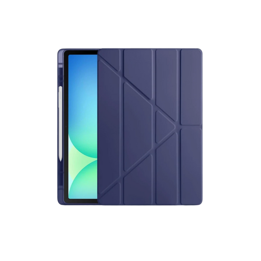 Apple iPad Pro 13 (2024) Kılıf Kalemlikli Hugo Tablet Kılıfı - Lacivert