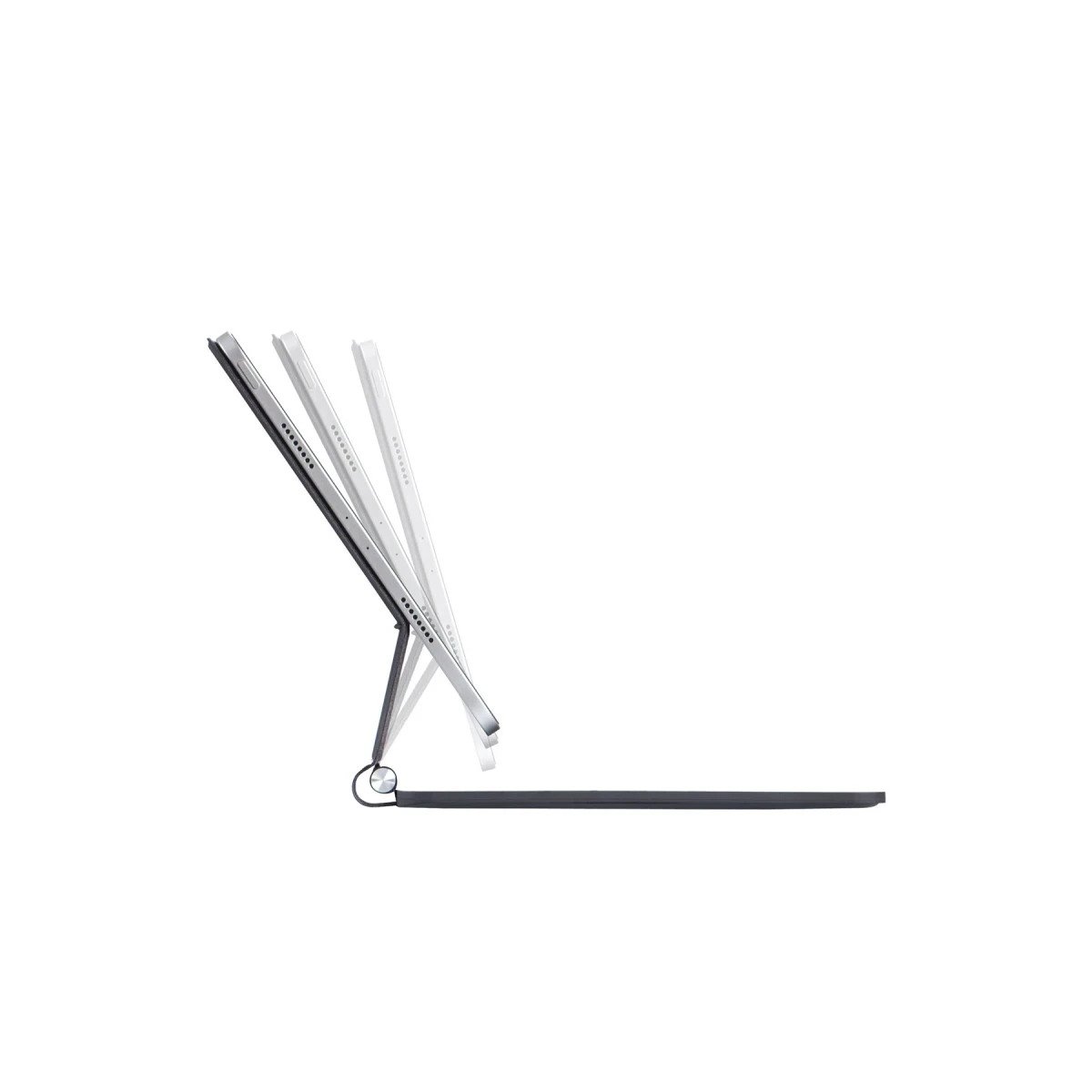 Apple iPad Pro 13 (2024) Kılıf X9P Magic Manyetik Klavyeli Tablet Kılıfı - Siyah