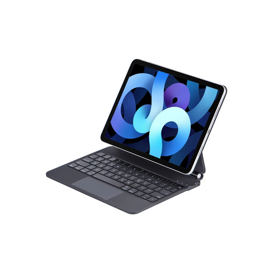 Apple iPad Pro 13 (2024) Kılıf X9P Magic Manyetik Klavyeli Tablet Kılıfı - Siyah