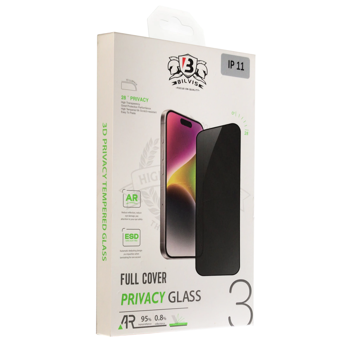 Apple iPhone 11 Bilvis 3D Hayalet Cam Ekran Koruyucu