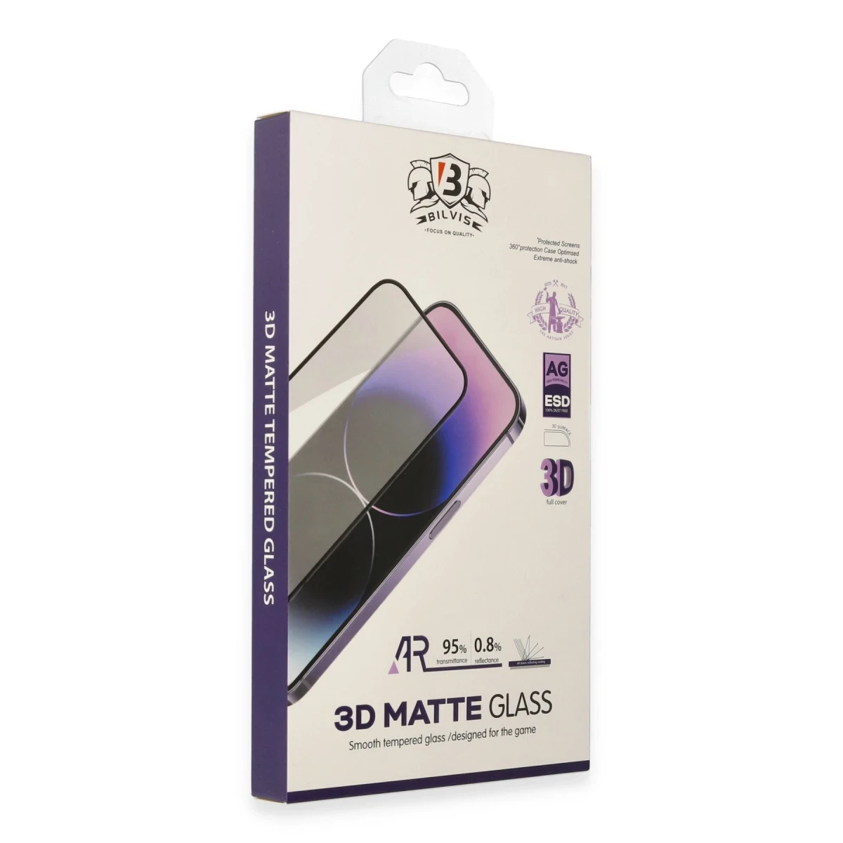 Apple iPhone 11 Bilvis 3D Mat Cam Ekran Koruyucu