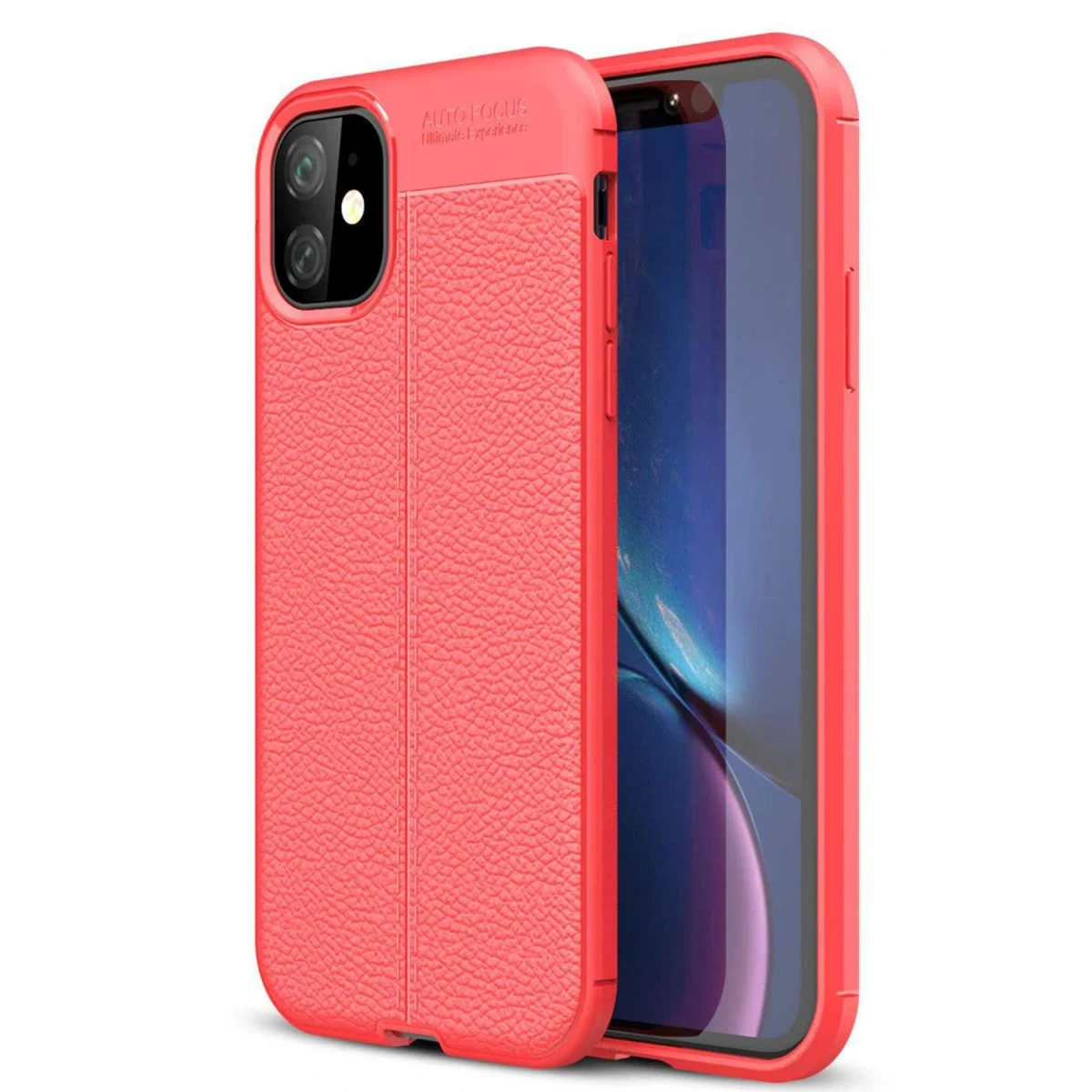Apple iPhone 11 Kılıf Auto Focus Kapak - Kırmızı