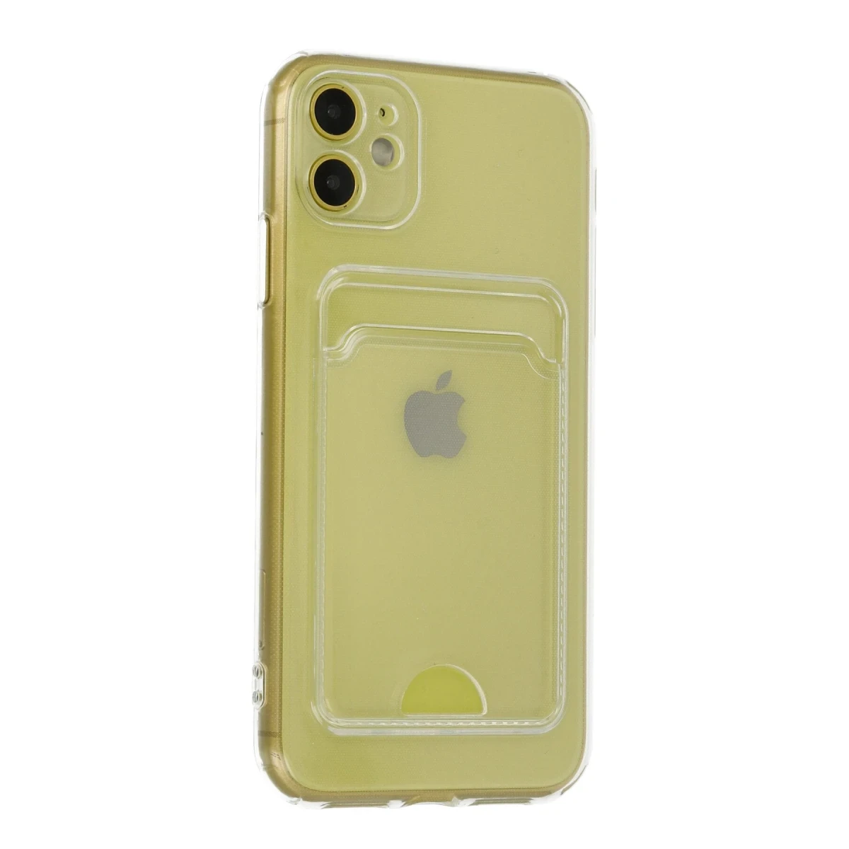 Apple iPhone 11 Kılıf Kart Şeffaf Silikon - Şeffaf