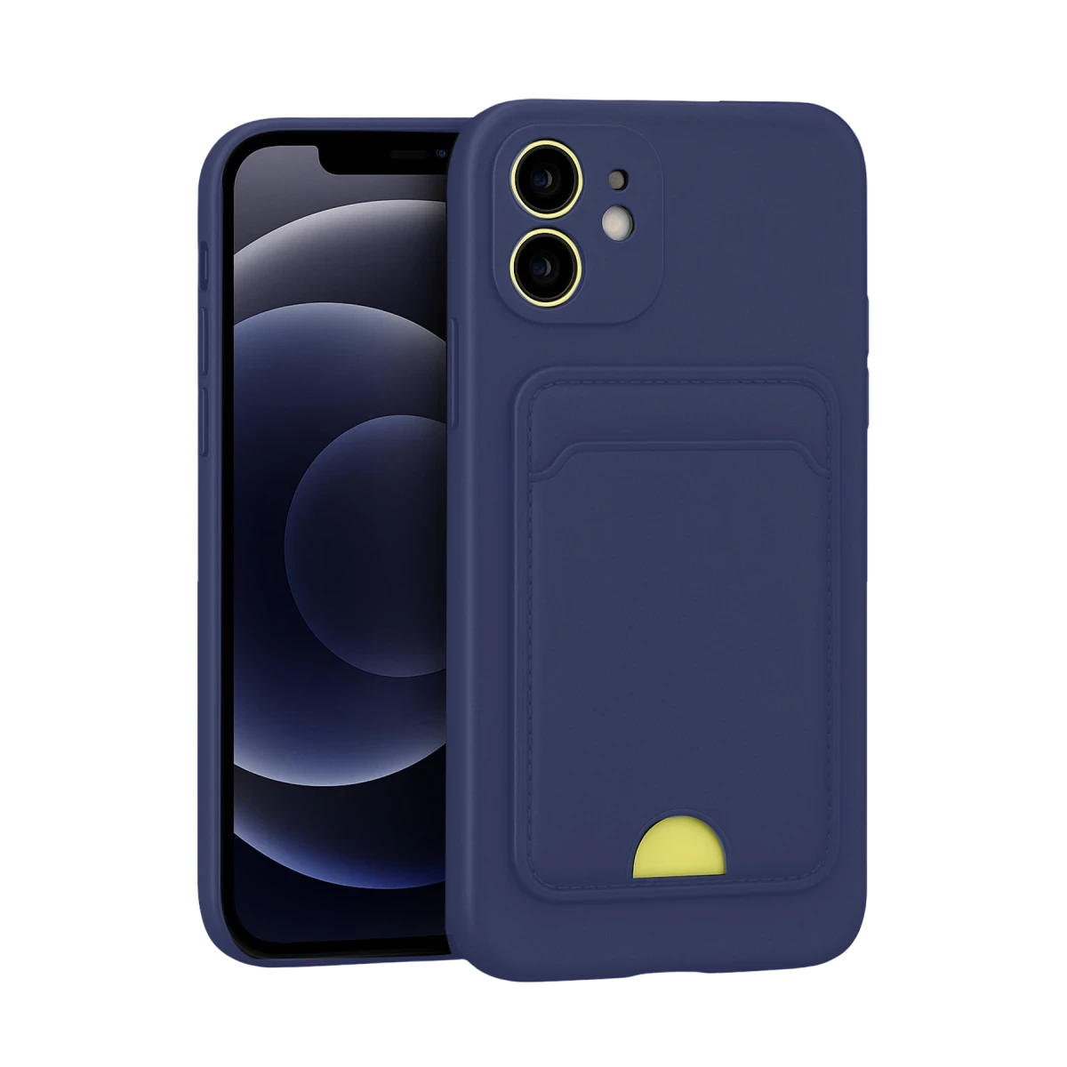 Apple iPhone 11 Kılıf Kelvin Kartvizitli Silikon - Lacivert