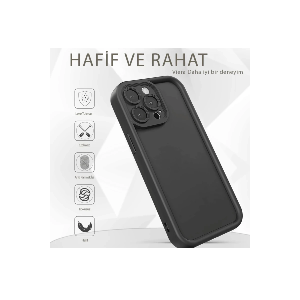 Apple iPhone 11 Kılıf Viera Silikon - Gri
