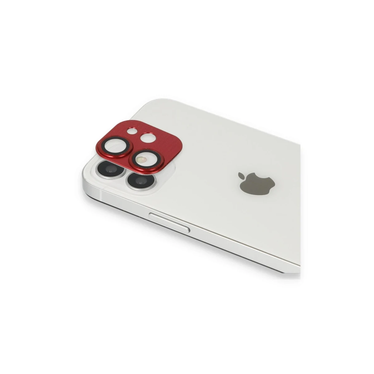 Apple iPhone 11 Pers Alüminyum Kamera Lens - Kırmızı