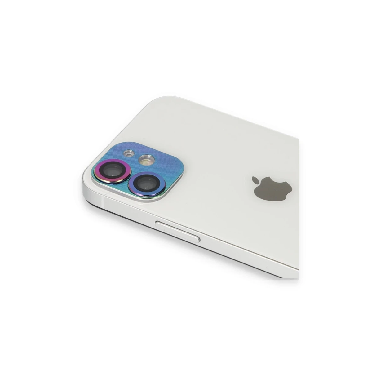 Apple iPhone 11 Pers Alüminyum Kamera Lens - Rainbow