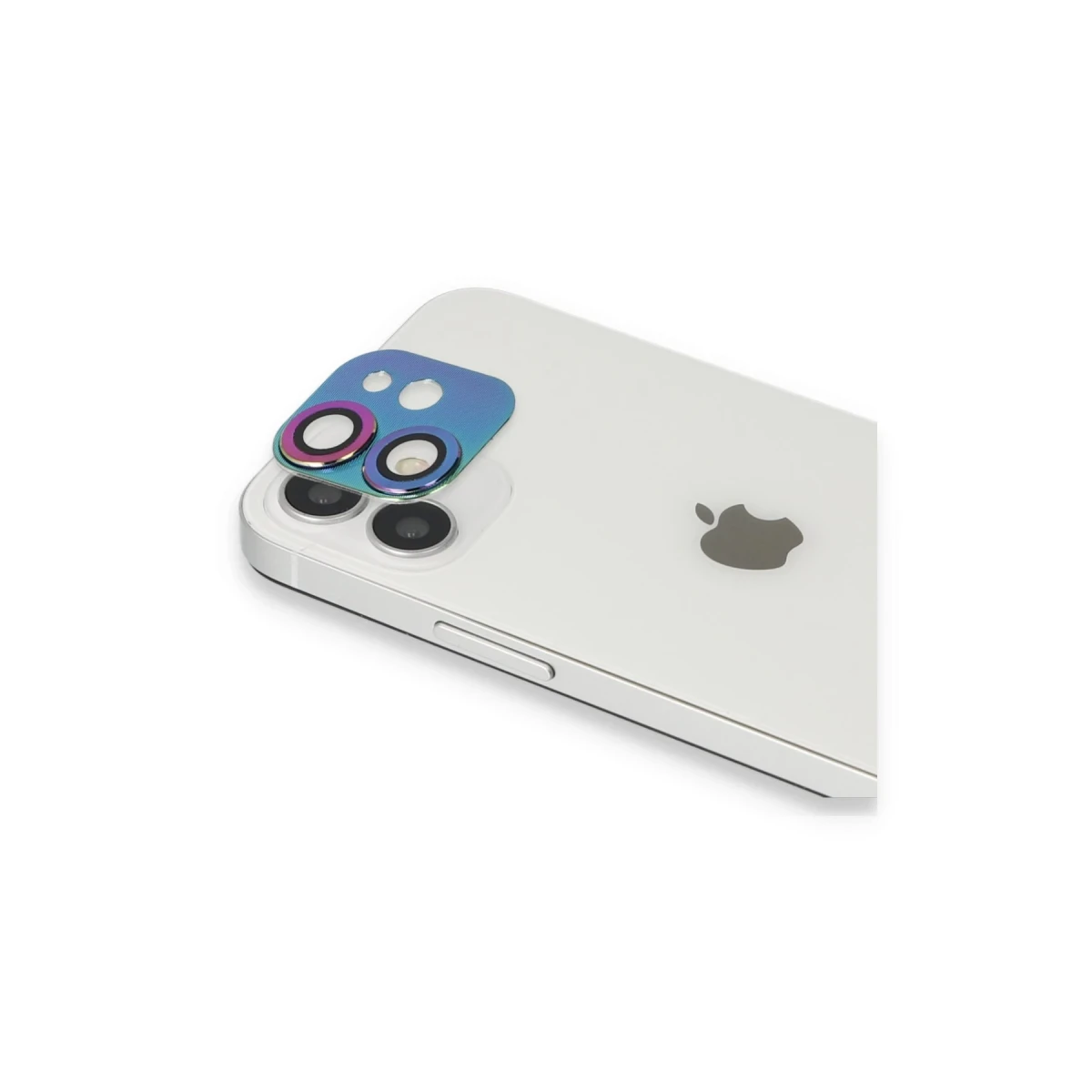 Apple iPhone 11 Pers Alüminyum Kamera Lens - Rainbow