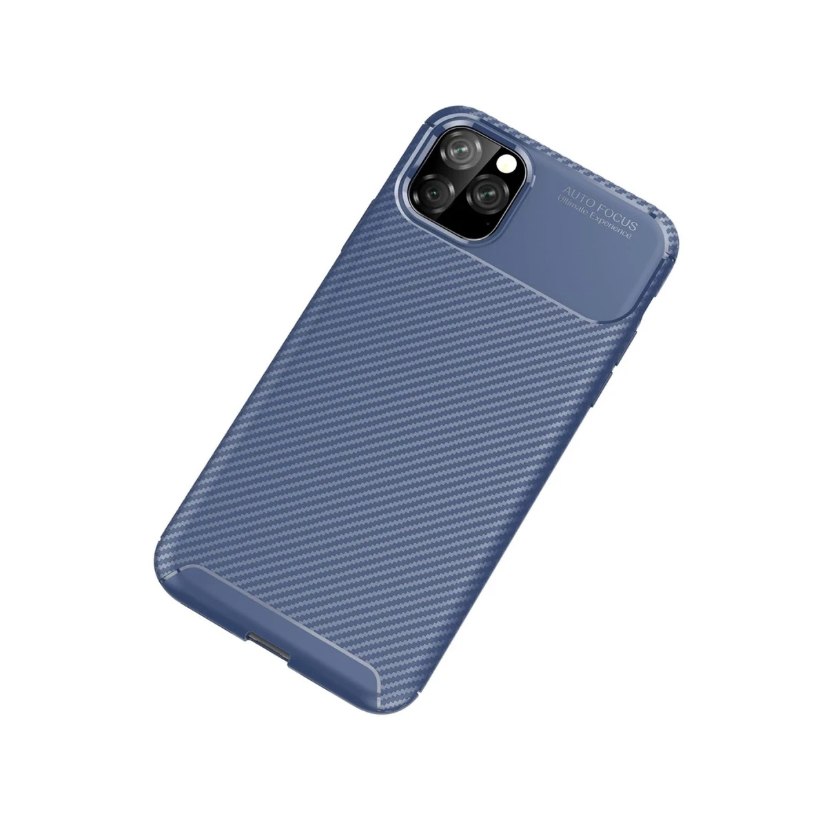 Apple iPhone 11 Pro Kılıf Auto Focus Karbon Kapak - Lacivert